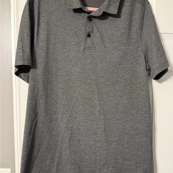Lululemon Men's Gray Polo Shirt Sz L - Picture 1 of 3